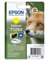 Epson inktcartridge T1284, 225 pagina's, OEM C13T12844012, geel