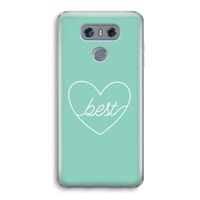 Best heart pastel: LG G6 Transparant Hoesje Best heart pastel: LG G6 Transparant Hoesje