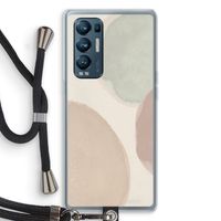 Geo #8: Oppo Find X3 Neo Transparant Hoesje met koord Geo #8: Oppo Find X3 Neo Transparant Hoesje met koord