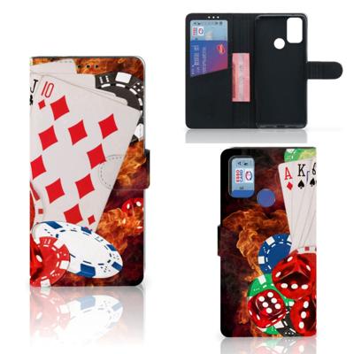 Alcatel 1S (2021) | Wallet Case | met Pasjes | Casino