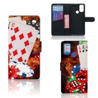 Alcatel 1S (2021) | Wallet Case | met Pasjes | Casino Alcatel 1S (2021) | Wallet Case | met Pasjes | Casino