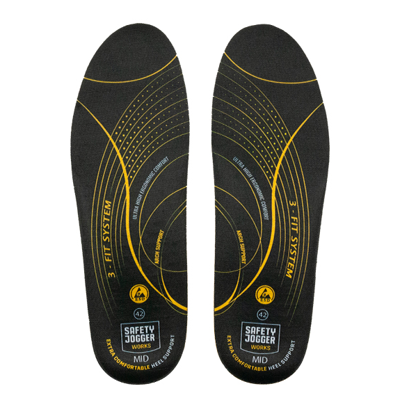 Safety Jogger SJ3FITM Inlegzool | Zwart/Geel | Maat 38 - 5400950011036