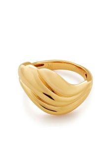 Monica Vinader bague Swirl à design épais - Or