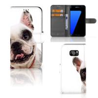 Samsung Galaxy S7 Edge | Telefoonhoesje | Met pasjeshouder | Franse Bulldog Samsung Galaxy S7 Edge | Telefoonhoesje | Met pasjeshouder | Franse Bulldog