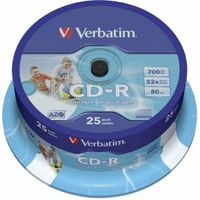 Verbatim CD-R 52x 25st. Spindle Printable