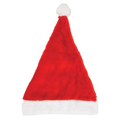 Kerstmuts - rood - voor volwassenen - budgetmuts - 29 x 42 cm - pluche