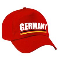 Germany supporter pet / cap Duitsland rood volwassenen
