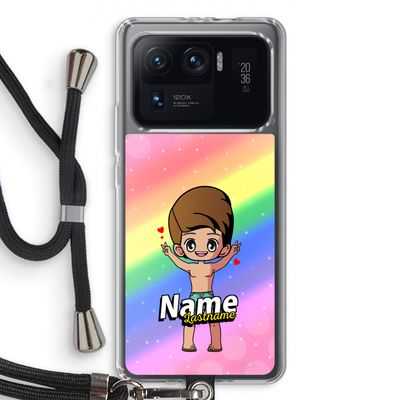 Chibi Maker man: Xiaomi Mi 11 Ultra Transparant Hoesje met koord