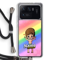 Chibi Maker man: Xiaomi Mi 11 Ultra Transparant Hoesje met koord