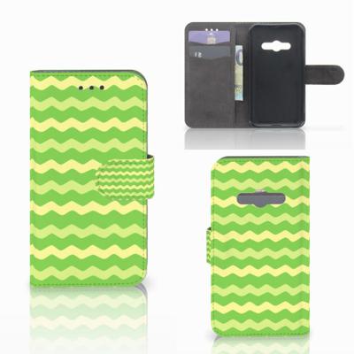 Samsung Galaxy Xcover 3 | Xcover 3 VE | Telefoon Hoesje | Waves Green