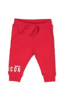 DSQUARED2 KIDS pantalon de jogging à logo imprimé - Rouge