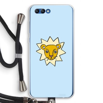 Kleine leeuw: Honor 10 Transparant Hoesje met koord