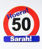 Huldeschild Sarah 50 jaar - thumbnail