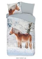 Good Morning Kinderdekbedovertrek "haflinger paard in de sneeuw" - Multi - (140x200/220 cm) - Katoen Flanel Good Morning Kinderdekbedovertrek "haflinger paard in de sneeuw" - Multi - (140x200/220 cm) - Katoen Flanel