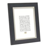 Deknudt Fotokader in grijs met zilverbies 15x20 S45VF7