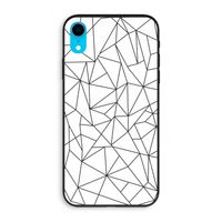 Geometrische lijnen zwart: iPhone XR Biologisch afbreekbaar hoesje