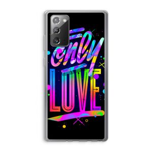 Only Love: Samsung Galaxy Note 20 / Note 20 5G Transparant Hoesje