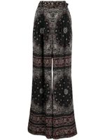 ZIMMERMANN bandana-print wide-leg trousers - Noir