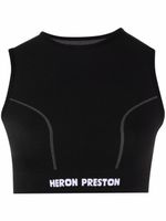 Heron Preston brassière de sport à bande logo - Noir