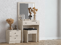 Make-up tafel set NIPALOU travertijn Make-up tafel set NIPALOU travertijn