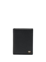 TOM FORD portefeuille en cuir à motif FF - Noir