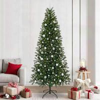 Kunstkerstboom met 300 LED met standaard Groen 240 cm PE en PVC