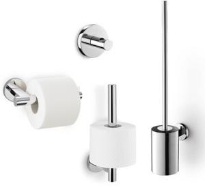ZACK Scala toilet accessoireset 4-in-1 glans RVS
