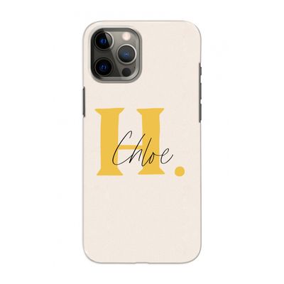 Amber Script: Volledig geprint iPhone 12 Pro Hoesje