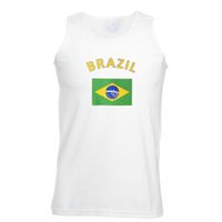 Tanktop met vlag Brazilie print