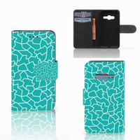 Samsung Galaxy Trend 2 Hoesje Cracks Blue - thumbnail