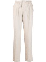 Manuel Ritz pantalon droit à lien de resserrage - Tons neutres Manuel Ritz pantalon droit à lien de resserrage - Tons neutres