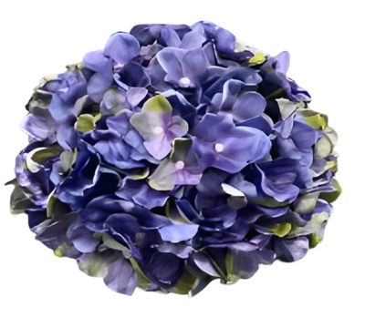 Kunst hortensia tak paars groen 92 cm - Buitengewoon de boet