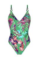 Lise Charmel Paradis Sauvage V-hals badpak Multicolor bloemen ABB6982 Lise Charmel Paradis Sauvage V-hals badpak Multicolor bloemen ABB6982