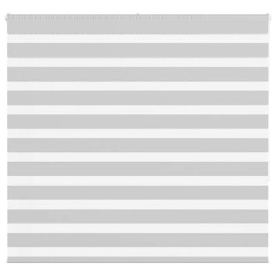 VidaXL Zebra rolgordijn 160x150 cm stofbreedte 155,9 cm lichtgrijs
