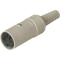 Hirschmann 930 152-517-1 DIN-connector Bus, recht Aantal polen: 6 Grijs 1 stuk(s)