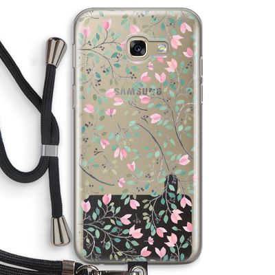 Sierlijke bloemen: Samsung Galaxy A5 (2017) Transparant Hoesje met koord