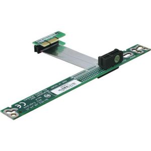 Riser Card PCI Express x1 > x1 met flexibele kabel Riser card