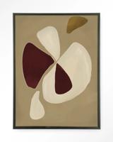 Urban Cotton Wandkleed 'Elegant' 145 x 190cm in Floating Frame - black