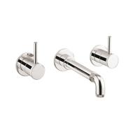 Crosswater MPRO INDUSTRIAL wastafelkraan inbouw zonder waste uitloop 20cm chroom PRI130WNC