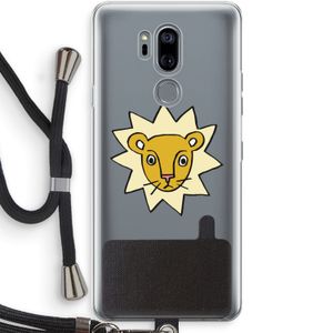 Kleine leeuw: LG G7 Thinq Transparant Hoesje met koord