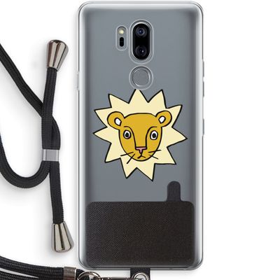 Kleine leeuw: LG G7 Thinq Transparant Hoesje met koord
