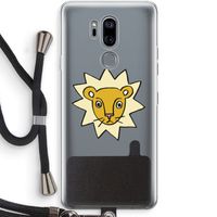 Kleine leeuw: LG G7 Thinq Transparant Hoesje met koord