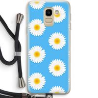 Margrietjes: Samsung Galaxy J6 (2018) Transparant Hoesje met koord