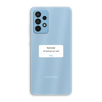 Reminder: Samsung Galaxy A52 Transparant Hoesje