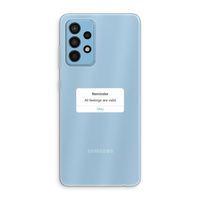 Reminder: Samsung Galaxy A52 Transparant Hoesje