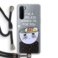 I'm A Hopeless Ramen-Tic For You: OnePlus Nord Transparant Hoesje met koord