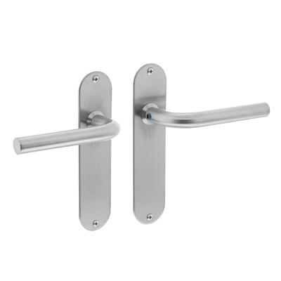 Deurkr.Recht ø16 mm slank schild blind rvs ge