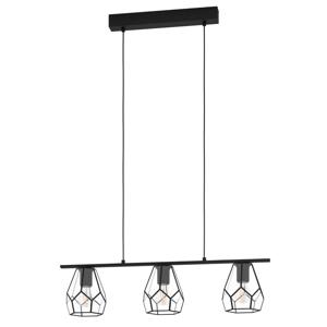Eglo Eetkamer hanglampMardyke zwart met glas - 43644