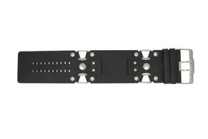 Horlogeband Fossil JR1017 Leder Zwart 20mm