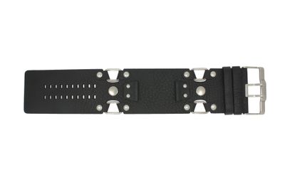 Horlogeband Fossil JR1017 Leder Zwart 20mm
